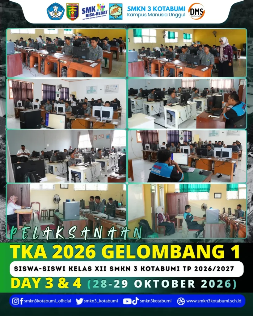 Pelaksanaan TKA SMK 2026 Gelombang 1