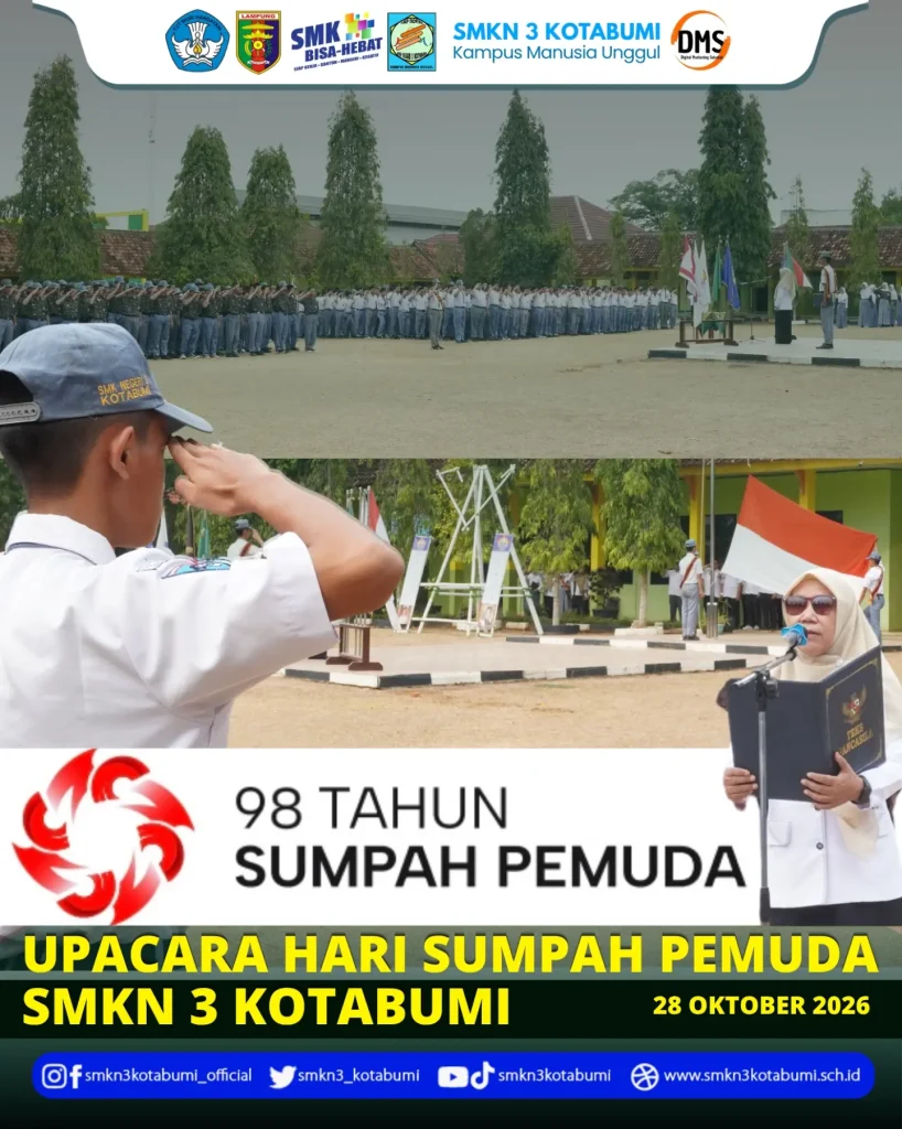 Upacara memperingati Hari Sumpah Pemuda 28 Oktober 2026